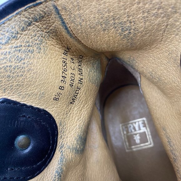 Frye Jackie button boho black leather boots - Picture 10 of 15